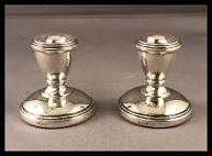 Silver candle sticks