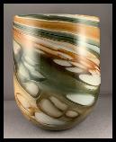 Glory art glass vase