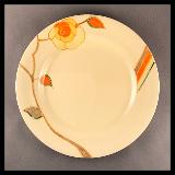 Clarice Cliff yellow rose plate