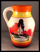 Clarice Cliff farmhouse jug